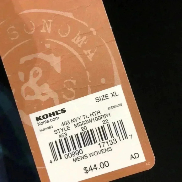 Sonoma Lifestyle Chest Pocket,plaid,long sleeve,cotton/poly - Picture 10 of 12